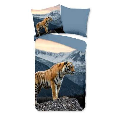 Afbeelding van Pure Dekbedovertrek &quot;tijger in de bergen&quot; Multi (135x200 cm) Microfiber
