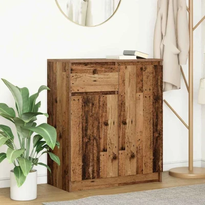Afbeelding van vidaXL Dressoir met lade 71x35x84 cm spaanplaat oud hout