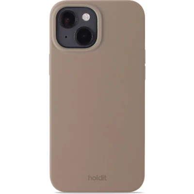 Afbeelding van Holdit Hoesje Geschikt voor iPhone 14 / 13 Siliconen Silicone Case bruin