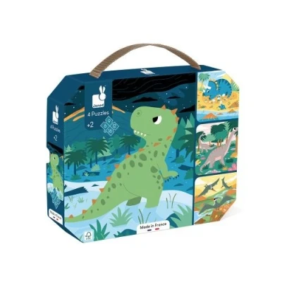 Afbeelding van Janod puzzel dinosaurussen 6 9 12 16st