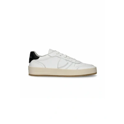 Afbeelding van Philippe Model NICE Sneakers laag, Heren, Maat: 41, Bianco Leer