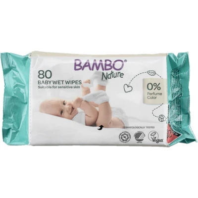 Afbeelding van 2x Bambo Nature Billendoekjes 80 stuks