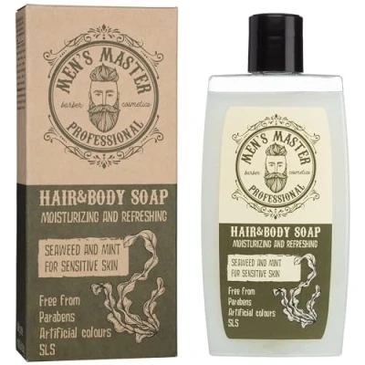 Afbeelding van Men&#039;s Master Hair &amp; Body Douchegel Mannen Zeewier Mint Gevoelige Huid 260ML