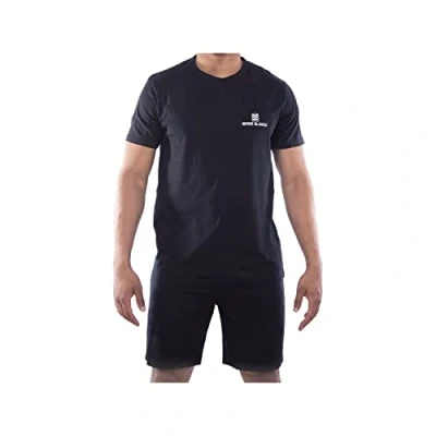 Afbeelding van Serge Blanco pyjama ser/1/loop heren Pyjamaset, Zwart, XXL