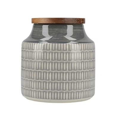 Afbeelding van Mikasa Voorraadpot Drift 900 Ml Keramiek Warmgrijs