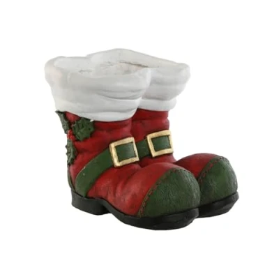 Afbeelding van Grondlegger Home ESPRIT Wit Rood Groen Magnesium Kerstman 30 x 35 cm Kerstmis