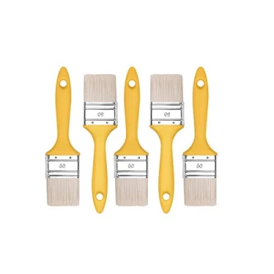 Afbeelding van HARDY WORKING TOOLS M7 platte kwastenset, 5 delig, breedte 50 mm, schilderpenseelset met kunststof handvat, serie *37*, A0200 370550