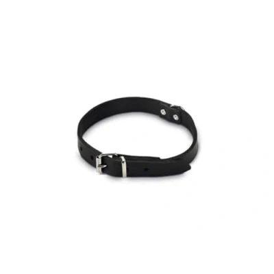 Afbeelding van Bz halsband leder zwart 52 cm x 20 mm