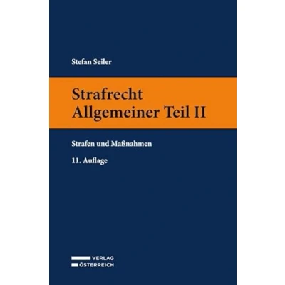 Afbeelding van Strafrecht Allgemeiner Teil II: Strafen und Maßnahmen
