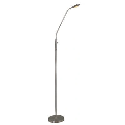 Afbeelding van Artdelight UFO Staanlamp 140 Cm 7W Dimbare LED Incl. Mat Staal