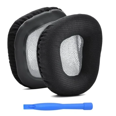 Afbeelding van MMOBIEL Oorkussens voor Corsair Void Elite Wireless / Pro SE Surround Void, Wired &amp; RGB Gaming Hoofdtelefoon Koptelefoon Earpads Grijs