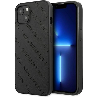 Afbeelding van Karl Lagerfeld Perforated Allover Back Case Geschikt voor Apple iPhone 13 Mini (5.4&quot;) Zwart