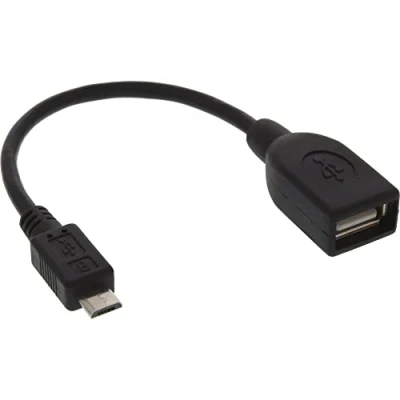 Image de Câble adaptateur USB OTG InLine® Micro B mâle vers A femelle 0,15 m