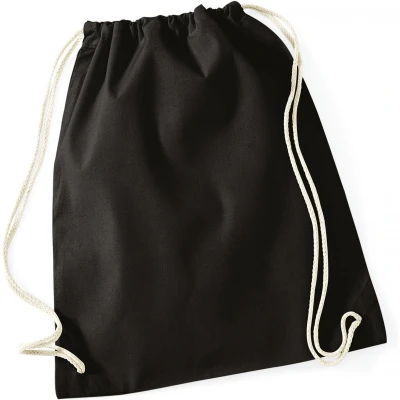Afbeelding van Westford Mill Cotton Gymsac WM110 Black
