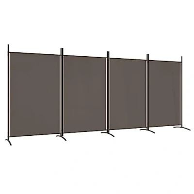 Afbeelding van vidaXL 4 hoekige scheidingswand Antraciet 346x180 cm Stof