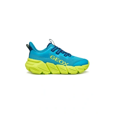 Afbeelding van Geox Flexyper Sneakers laag voor kinderen, Maat: 39, Light blue lime Schoenen