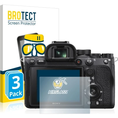 Afbeelding van BROTECT Screenprotector voor Sony Alpha 7R IV Folie Beschermfolie Beschermglas transparant (3 Stuks)