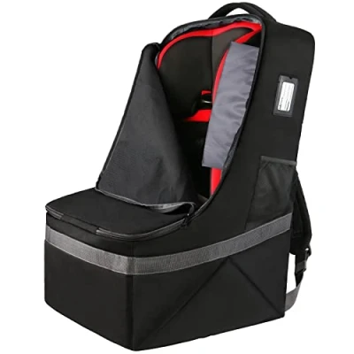Afbeelding van YOREPEK Housse Poussette Avion, Sac de Transport Voyage avec Bretelles pour Poussettes, a Dos Avion Résistante Étanche Durable Voiture, Noir
