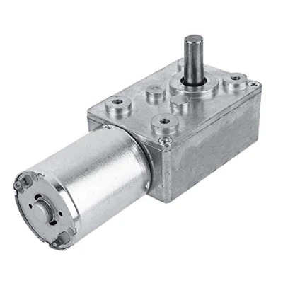 Afbeelding van Walfront DC 12 V elektrische motor, omkeerbaar, turbine met hoog koppel, tandwielkast wormschroef voor ramen, deuropener (20 omw/min)