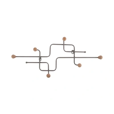 Afbeelding van Present Time Coat Rack Metro Cool grey