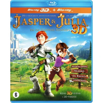 Afbeelding van Jasper &amp; Julia En De Dappere Ridders (3D 2D Blu ray)