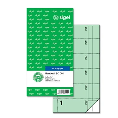 Afbeelding van Sigel, Formulier, Ontvangstenboek, 360 scheuren (360 x)