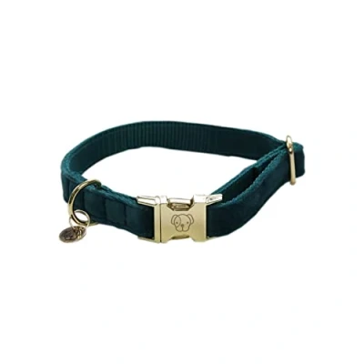 Afbeelding van Kentucky Halsband Velvet Emerald 45 75cm