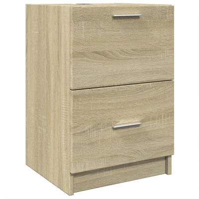 Afbeelding van Wastafelkast 40x37x59 cm bewerkt hout sonoma eikenkleurig