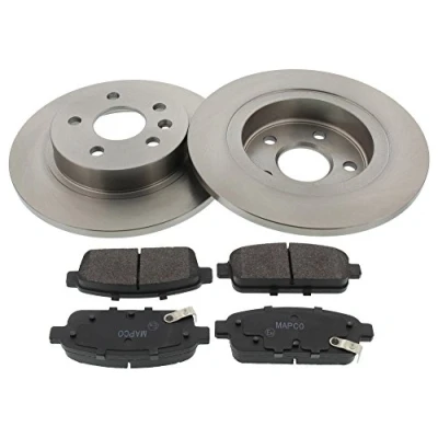 Afbeelding van MAPCO 47697 Remblokken en remschijven Achteras volledig Met akoestische slijtagewaarschuwing OPEL: Astra J Hatchback