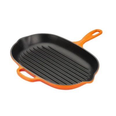 Afbeelding van Le Creuset Grillpan Ovaal Oranje 32 cm