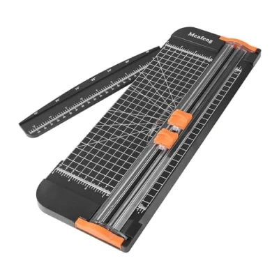 Afbeelding van Meafeng A4 Papiersnijder 12 Inch met Automatische Veiligheidsbescherming en Zijliniaal, Gebruikt Voor Het Snijden Van Kraftpapier, Coupons, Etiketten Karton
