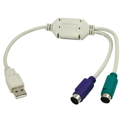 Afbeelding van LogiLink USB 1.1 Aansluitkabel [1x stekker A 2x PS/2 bus] Adapter 15.00 cm