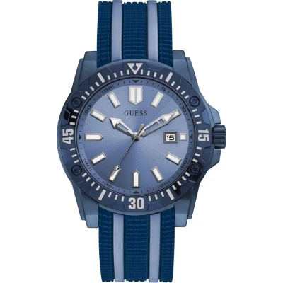 Afbeelding van Guess Blauwe Siliconen Horloge Voor Stijl en Functie