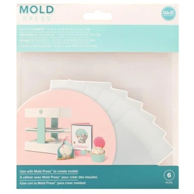 Afbeelding van 6 clear plastic sheets We R