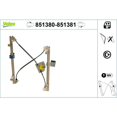Afbeelding van Valeo Raammechanisme 851380