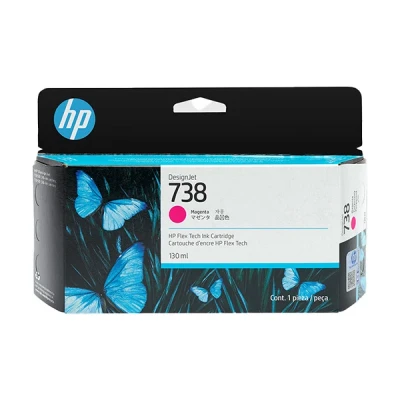 Image de Cartouche d’encre DesignJet HP 738, magenta, 130 ml