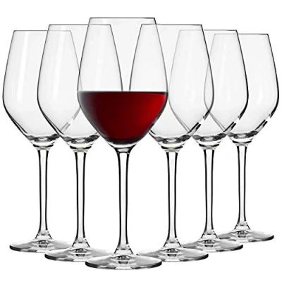 Afbeelding van Krosno Klein wijnglas, 6 stuks, 300 ml, Splendour collectie, perfect voor thuis, restaurants, feesten, vaatwasmachinebestendig