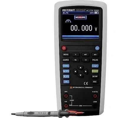 Afbeelding van Voltcraft, Multimeter, VC STK 3000 Calibrator Spanning, Stroom, Frequentie 6x Mignon Batterij AA (inbegrepen)