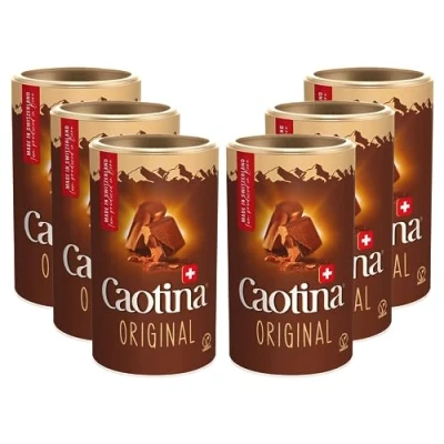 Afbeelding van Caotina Originele drinkchocolade, cacaopoeder voor warme chocolademelk met echte Zwitserse chocolade, de fijnste duurzame en gecertificeerde cacao (6 x 500 g)