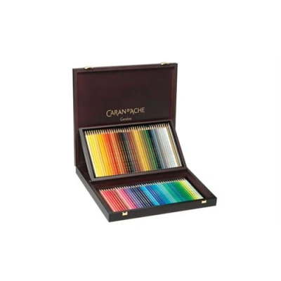 Image de caran d&#039;ache crayons de couleur prismalo, coffret bois 80 noir