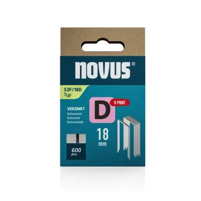 Afbeelding van Novus Niet met platte draad D 53F/18mm punt (600 stuks)