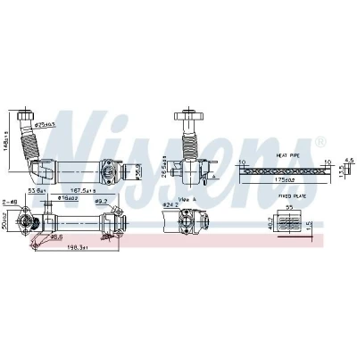 Afbeelding van NISSENS 989280 EGR koeler Zonder onderdruk Bypass BMW: 3 Coupe, Touring