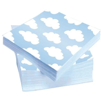 Afbeelding van Servet jongen met wolken 20 stuks