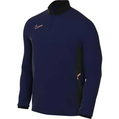 Afbeelding van Nike Performance DRIL TOP Longsleeve, Heren, Maat: Large, Blue void/black/orange pulse