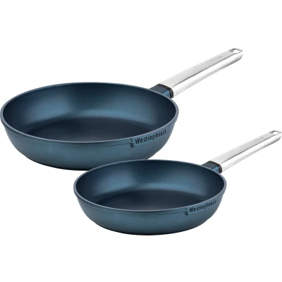 Afbeelding van Westinghouse Koekenpannenset Performance ø 24 en 28 cm Blauw Inductie alle andere warmtebronnen