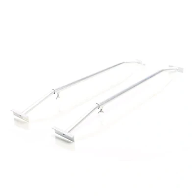Afbeelding van XPOtool Set van 2 hangers voor plat zeil aanhangers 100 145 cm, verstelbare aluminium stangen aanhangerzeilen, zeilspanners platte dekzeilen