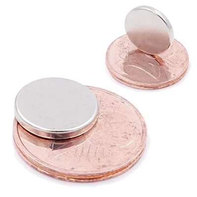 Afbeelding van Brudazon 10 mini magneten 12 x 2 mm N52 sterkste niveau ultrasterke neodymium powermagneet voor modelbouw, foto, whiteboard, handwerk extra sterke schijf