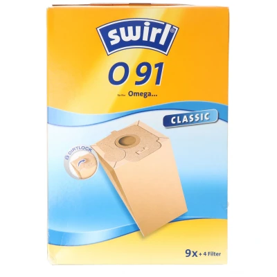 Afbeelding van Swirl stofzuigerzak O91 Classic gemaakt van speciaal papier voor Omega en Bomann stofzuigers