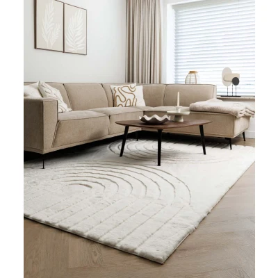 Afbeelding van Fluffy Vloerkleed Carvy Crème 200x290 Cm