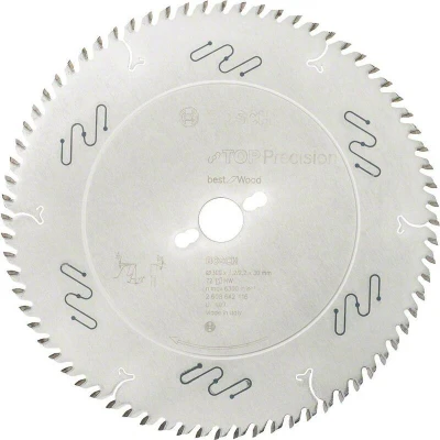 Image de BOSCH 2608642116 lame de scie circulaire Top Precision Best for Wood, 300 x 30 3.2 mm, 72T